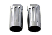 Load image into Gallery viewer, Chrome Milled Fork Slider Cover Set