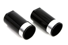 Load image into Gallery viewer, Black Fork Slider Cover Set Tapered Style