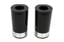 Load image into Gallery viewer, Black Fork Slider Cover Set Tapered Style