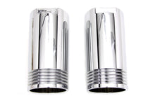 Load image into Gallery viewer, Chrome Fork Slider Cover Set Tapered Style
