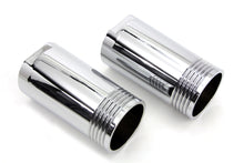 Load image into Gallery viewer, Chrome Fork Slider Cover Set Tapered Style