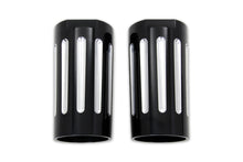Load image into Gallery viewer, Black Fork Slider Cover Set with Chrome Strip