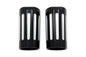 Black Fork Slider Cover Set with Chrome Strip