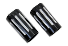 Load image into Gallery viewer, Black Fork Slider Cover Set with Chrome Strip