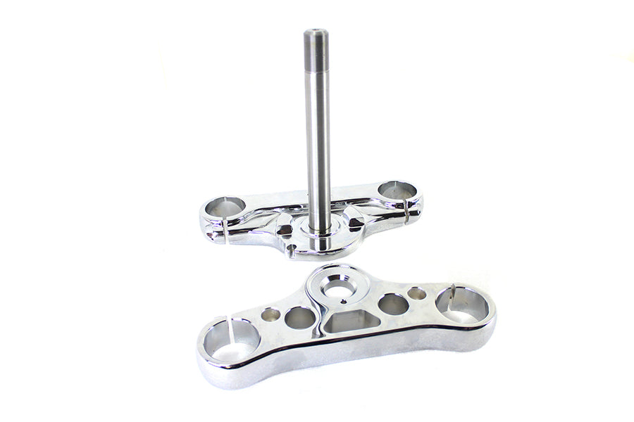 FXDWG 49mm Triple Tree Set Chrome