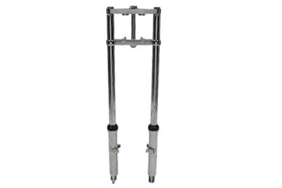 Fork Assembly with Polished Sliders 10 inch Over Stock