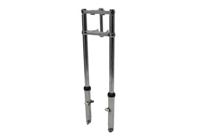 Fork Assembly with Polished Sliders 10 inch Over Stock