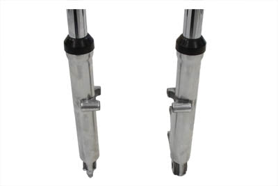 Fork Assembly with Polished Sliders 10 inch Over Stock