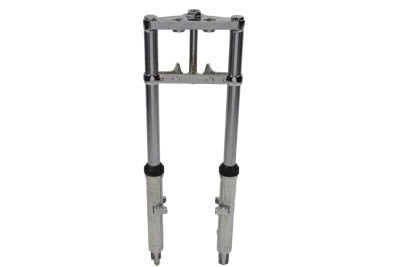 Fork Assembly with Polished Sliders 12 inch Over Stock
