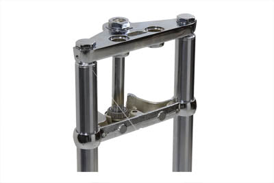 Fork Assembly with Chrome Sliders 2 inch Over Stock