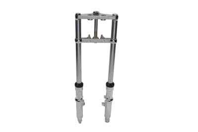Fork Assembly with Chrome Sliders 6 inch Over Stock