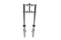 Fork Assembly with Chrome Sliders 6 inch Over Stock