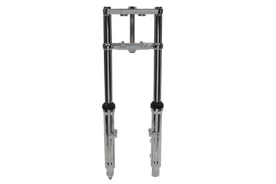 Fork Assembly with Chrome Sliders 6 inch Over Stock