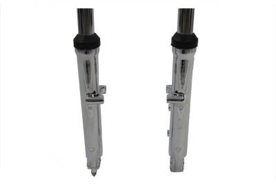 Fork Assembly with Chrome Sliders 6 inch Over Stock