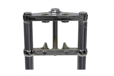 Fork Assembly with Chrome Sliders 4 inch Over Stock