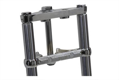 Fork Assembly with Chrome Sliders 4 inch Over Stock