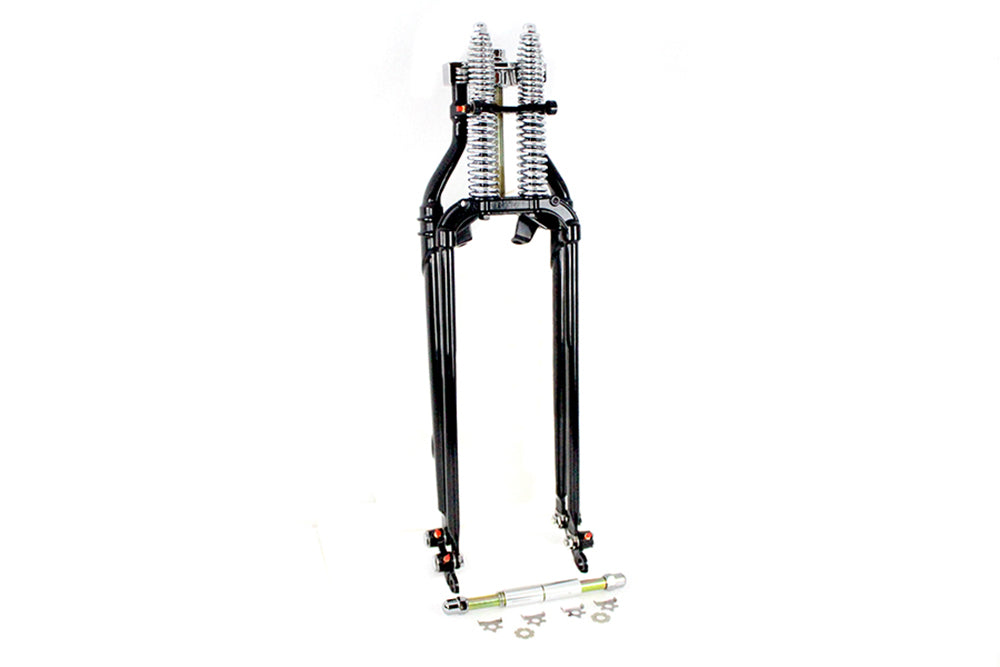 24 inch Spring Fork Kit Offset Black