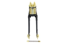 Load image into Gallery viewer, 22 inch Spring Fork Kit Black with Brass Accents