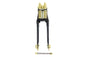 22 inch Spring Fork Kit Black with Brass Accents