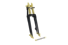 Load image into Gallery viewer, 22 inch Spring Fork Kit Black with Brass Accents