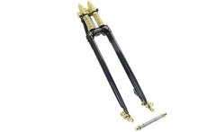 Load image into Gallery viewer, 26 inch Spring Fork Kit Black with Brass Accents