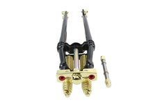 Load image into Gallery viewer, 26 inch Spring Fork Kit Black with Brass Accents