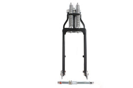 Ultima Spring Fork Assembly Black with Chrome Springs -4 inc