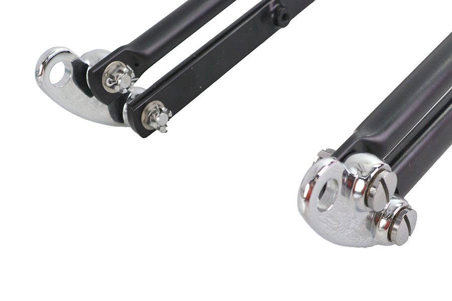 Ultima Spring Fork Assembly Black with Chrome Springs -4 inc