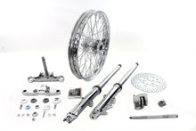 Load image into Gallery viewer, 41mm Front Fork Wheel Assembly with Chrome Sliders