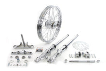 Load image into Gallery viewer, 41mm Fork Assembly with Chrome Sliders 21 inch Wheel