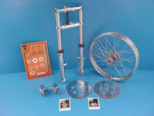 Load image into Gallery viewer, Fork Assembly with Chrome Sliders 21 inch Wheel