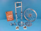 Fork Assembly with Chrome Sliders 21 inch Wheel