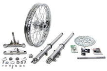Load image into Gallery viewer, Fork Assembly with Polished Sliders 21 inch Wheel