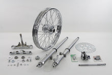 Load image into Gallery viewer, Fork Assembly with Polished Sliders 21 inch Wheel