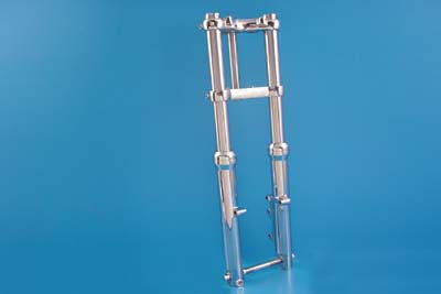 39mm Fork Assembly with Chrome Sliders Single Disc