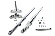 Load image into Gallery viewer, 39mm Fork Assembly Chrome Single Disc with Chrome Sliders