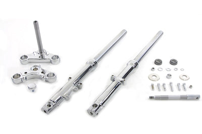 39mm Fork Assembly with Chrome Sliders Single Disc