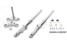 Load image into Gallery viewer, 39mm Fork Assembly with Chrome Sliders Single Disc