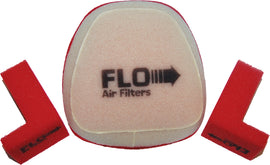 PCRACING Flo Shroud Air Filter for YZF250/450 dirt bikes, showing the black foam filter with plastic frame.