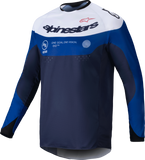 alpine star Pro-Dura Jersey Navy/Bright Blue/White Md 482-00067M