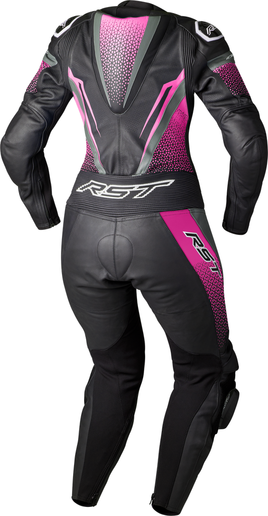 Womens Tractech Evo D3o Suit Black/Pink Leather Md