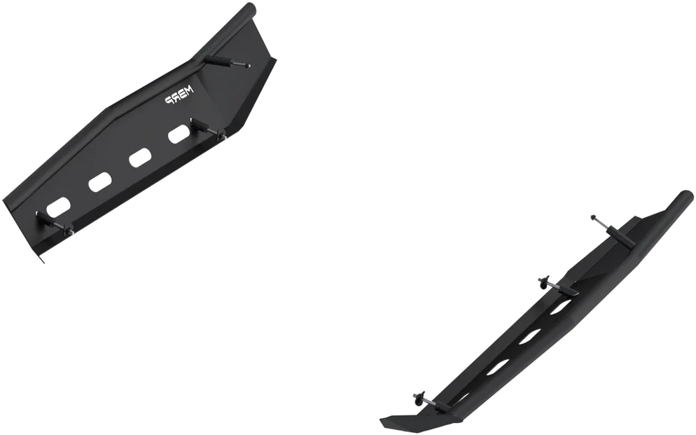 Rock Slider Kit Steel Blk Can