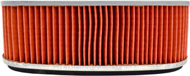 EMGO air filter showing its rectangular design with pleated filter material for motorcycle or vehicle air intake.