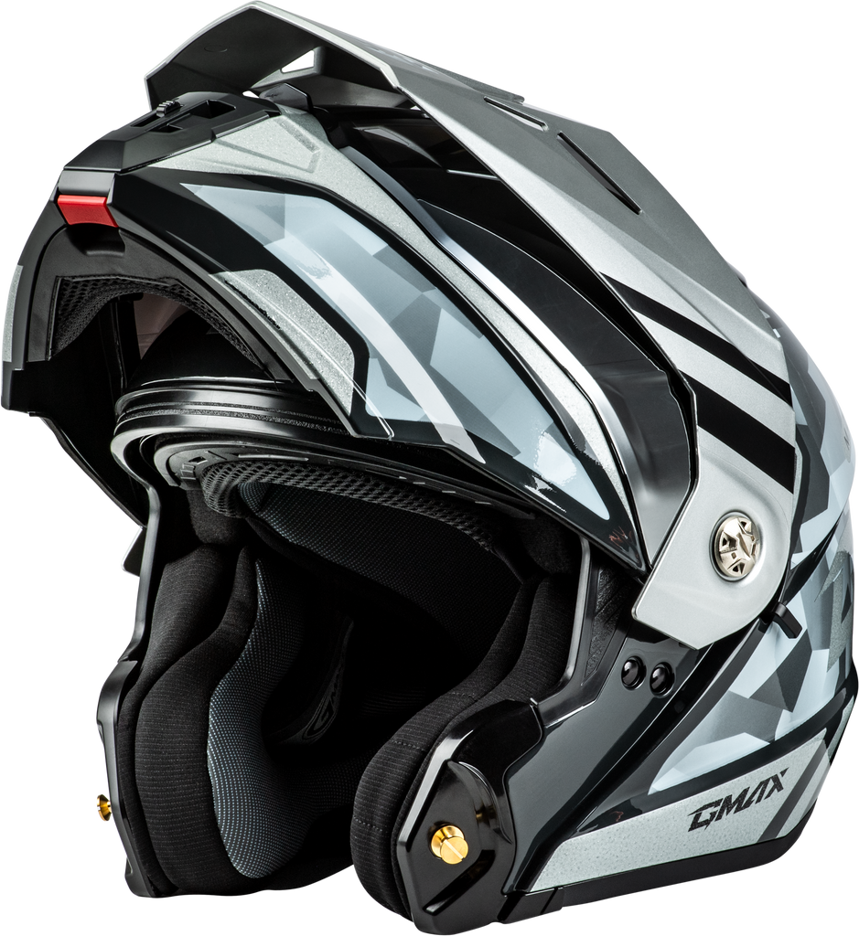 Md 74 Striker Modular Helmet W Slvr Shield Slvr/Blu Mtlc Xs