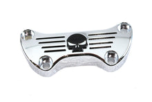 Load image into Gallery viewer, Skull Riser Top Clamp Chrome