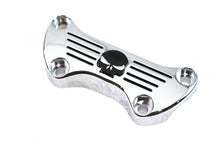 Load image into Gallery viewer, Skull Riser Top Clamp Chrome