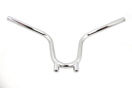 V-TWIN 1 inch NYC Handlebar Chrome for motorcycle handlebar control, with shiny chrome finish and detailed grip area.