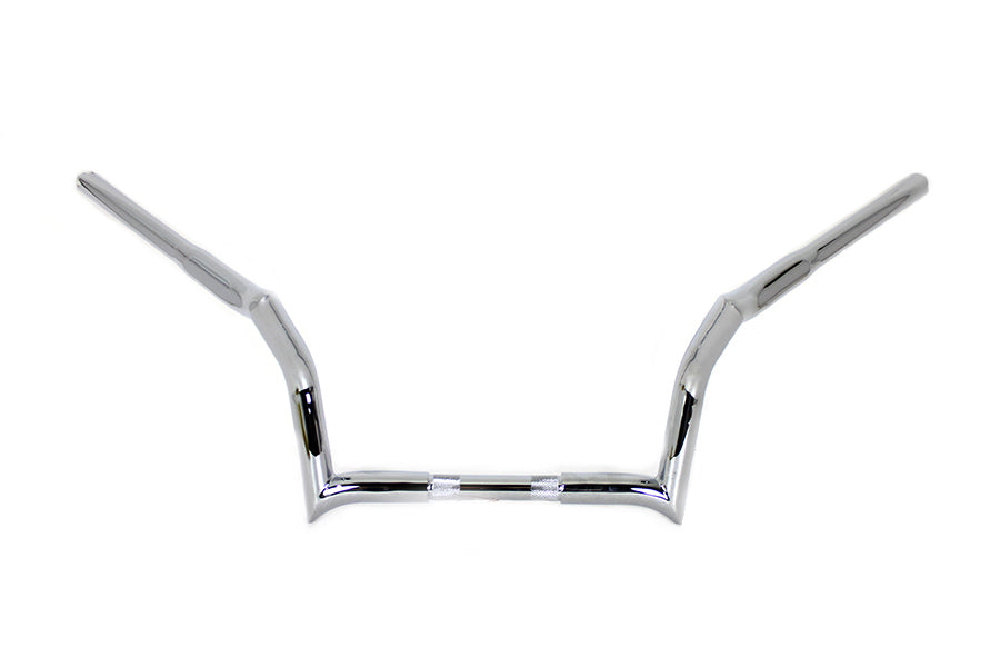10 inch Z-Bar Handlebar without Indents Chrome