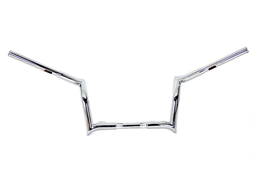 10 inch Z-Bar Handlebar without Indents Chrome