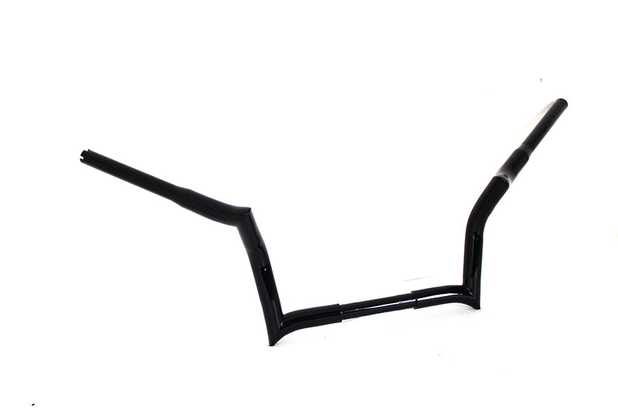 10 inch Z-Bar Handlebar without Indents Black